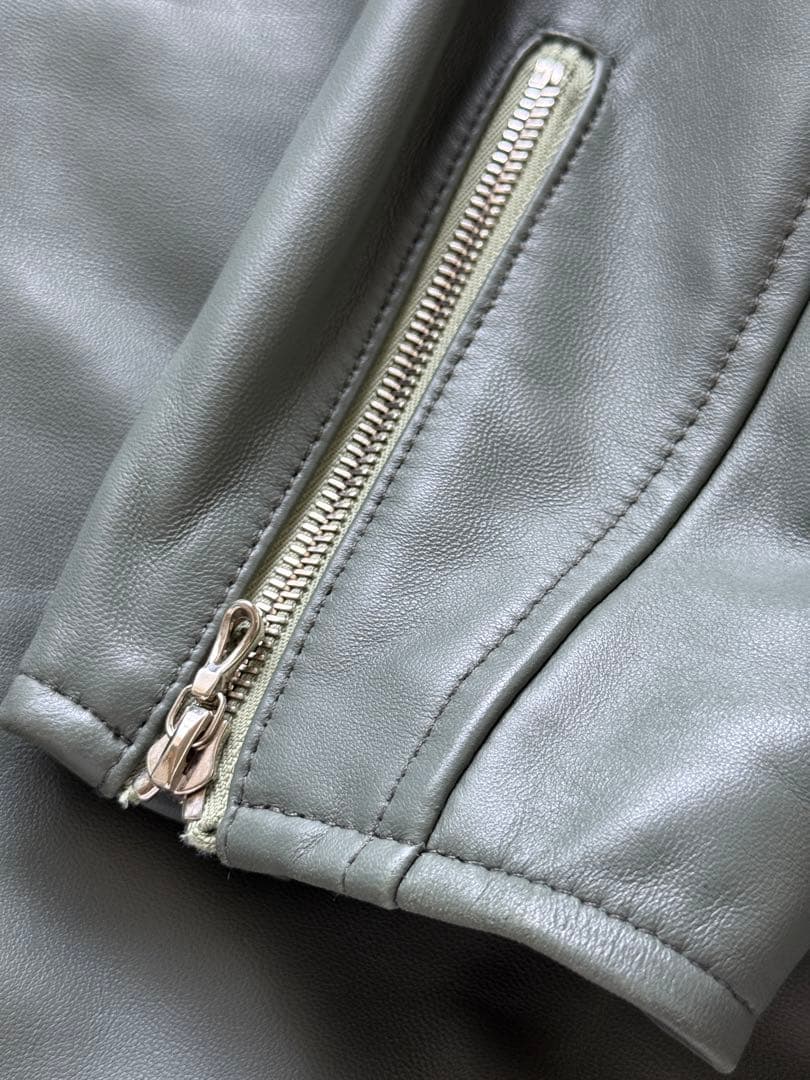 グラフペーパー SHEEP LEATHER RIDERS JACKET サイズ2