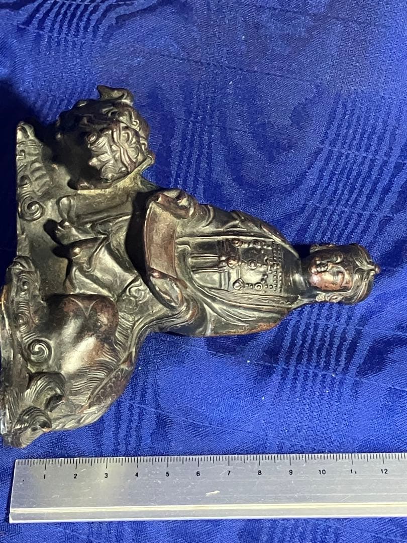 仏像　金属工芸　骨董品　鬼子母神　獅子　アンティーク
