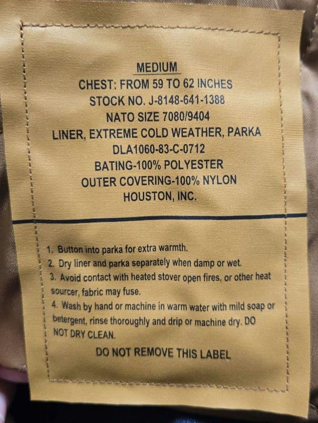 【最終値下げ】【新品未使用品】HOUSTON コールドウェザーパーカー カーキー