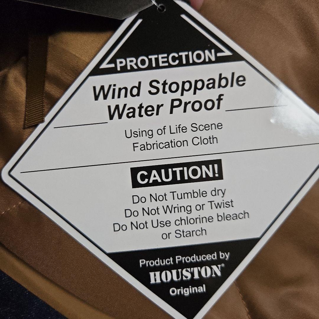 【最終値下げ】【新品未使用品】HOUSTON コールドウェザーパーカー カーキー