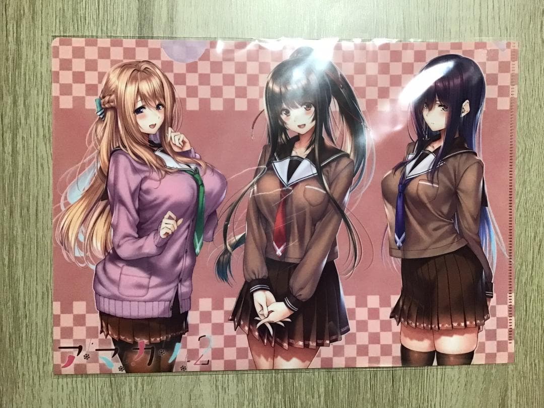 アマカノ2 クリアファイル 黒姫結灯 蔦町ちとせ 氷見山玲 咲來 あざらしそふと