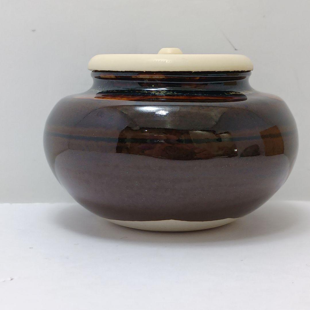 Y2836-7 茶道具 桶谷定一造 大海茶入 共箱・仕覆