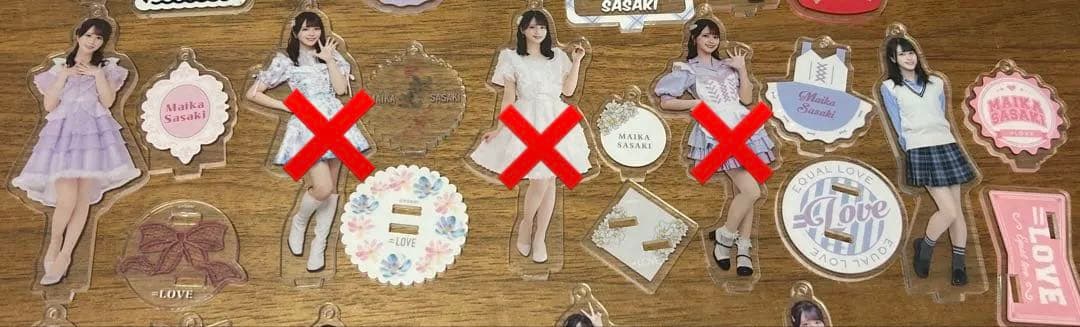 バラ売り可能：佐々木舞香 アクスタ10点