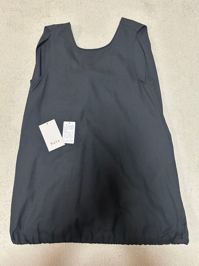 nala Linen like balloon tops ブラック4way