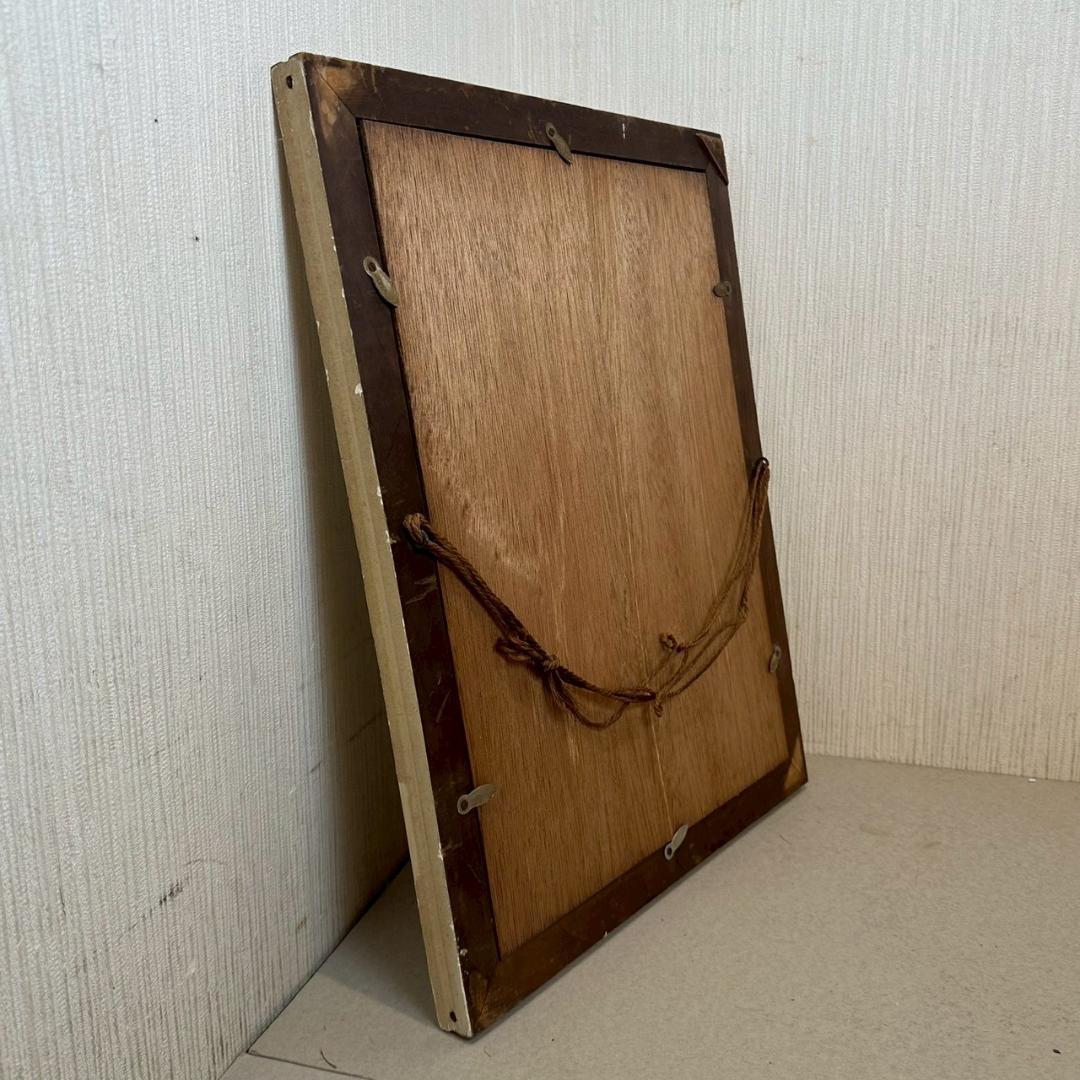 iΦ 真作 フランス ヴィンテージ ビックアイアート 少女 1972年 ドミニク