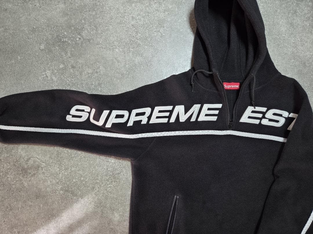 【更に値下しました】Supremeポーラテックフリースパーカー黒S