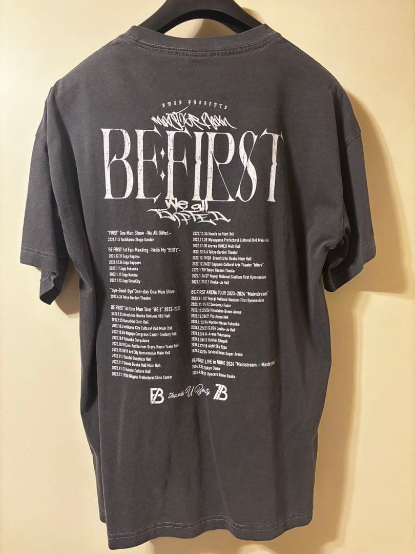 BE:FIRST グラフィックTシャツ ダークグレーM