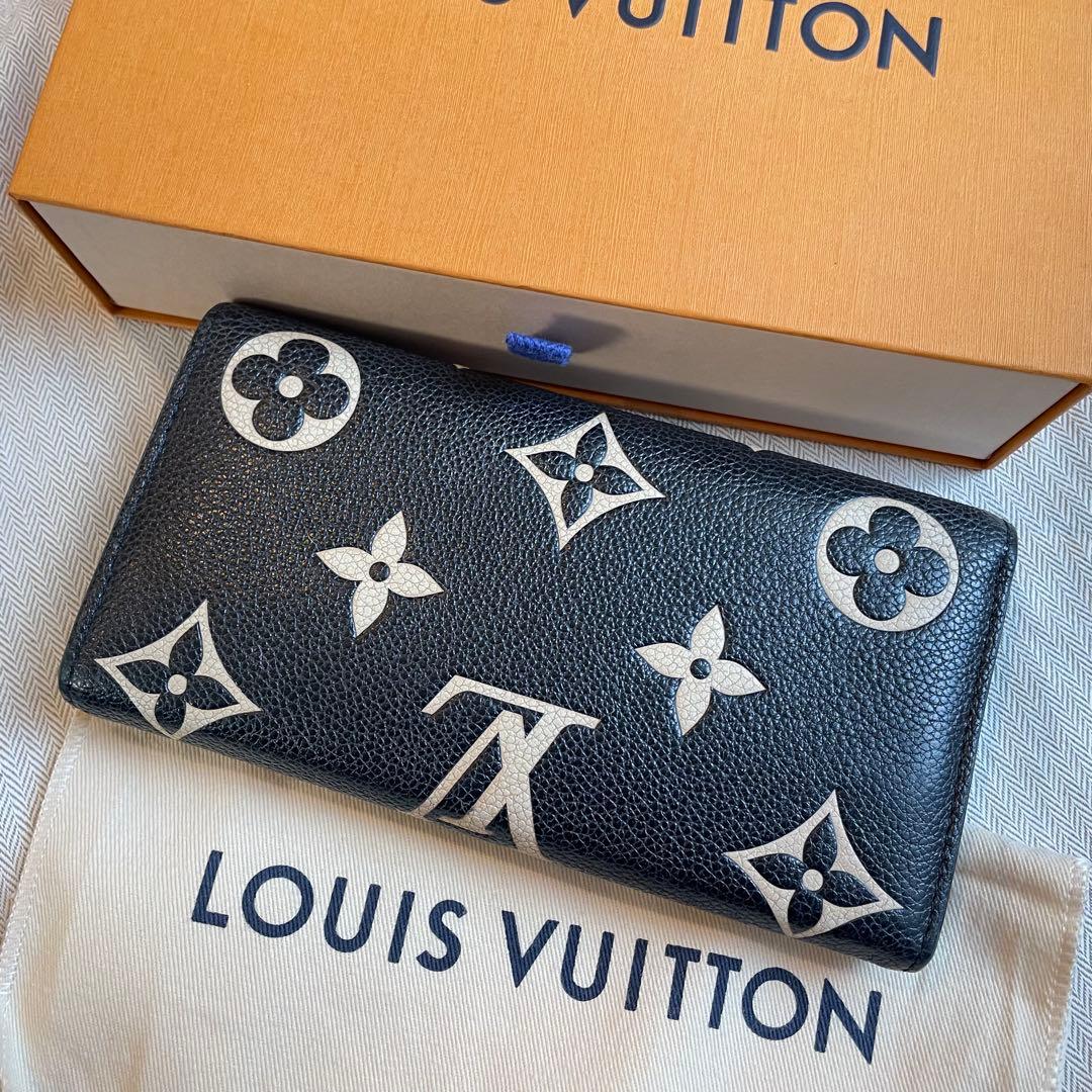 ヴィトン　M80496 RFID認証　長財布　アンプラント　ポルトフォイユ　サラ