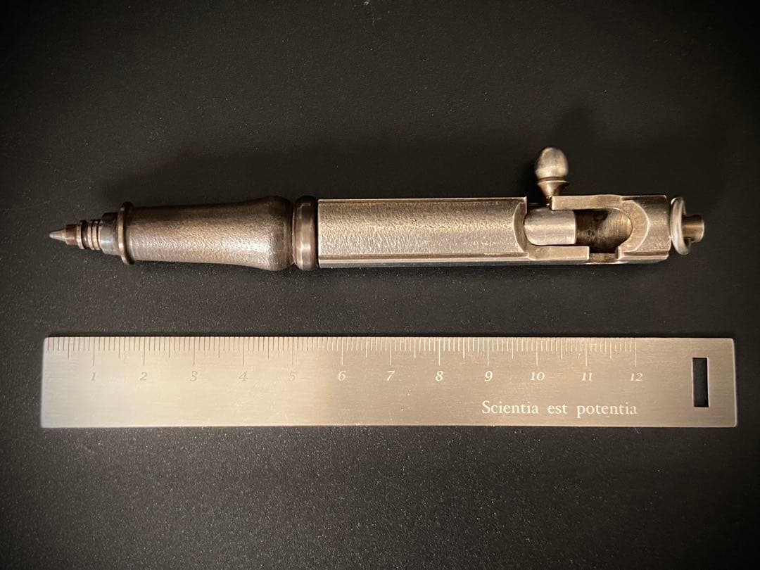 中山 英俊 作 スチームパンク ボールペン ボルトアクション　カスタム　ナイフ