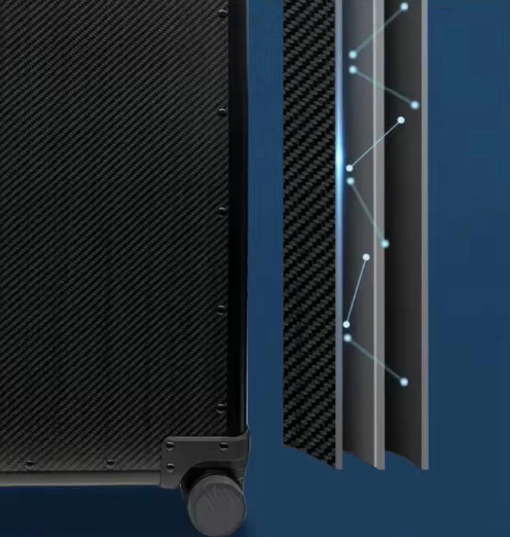 リアルドライカーボン製キャリーケース40L 高さ53cm横35cm奥行21cm