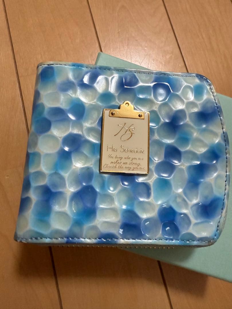 ごんさま専用　　Her Schedule 二つ折り財布 青系