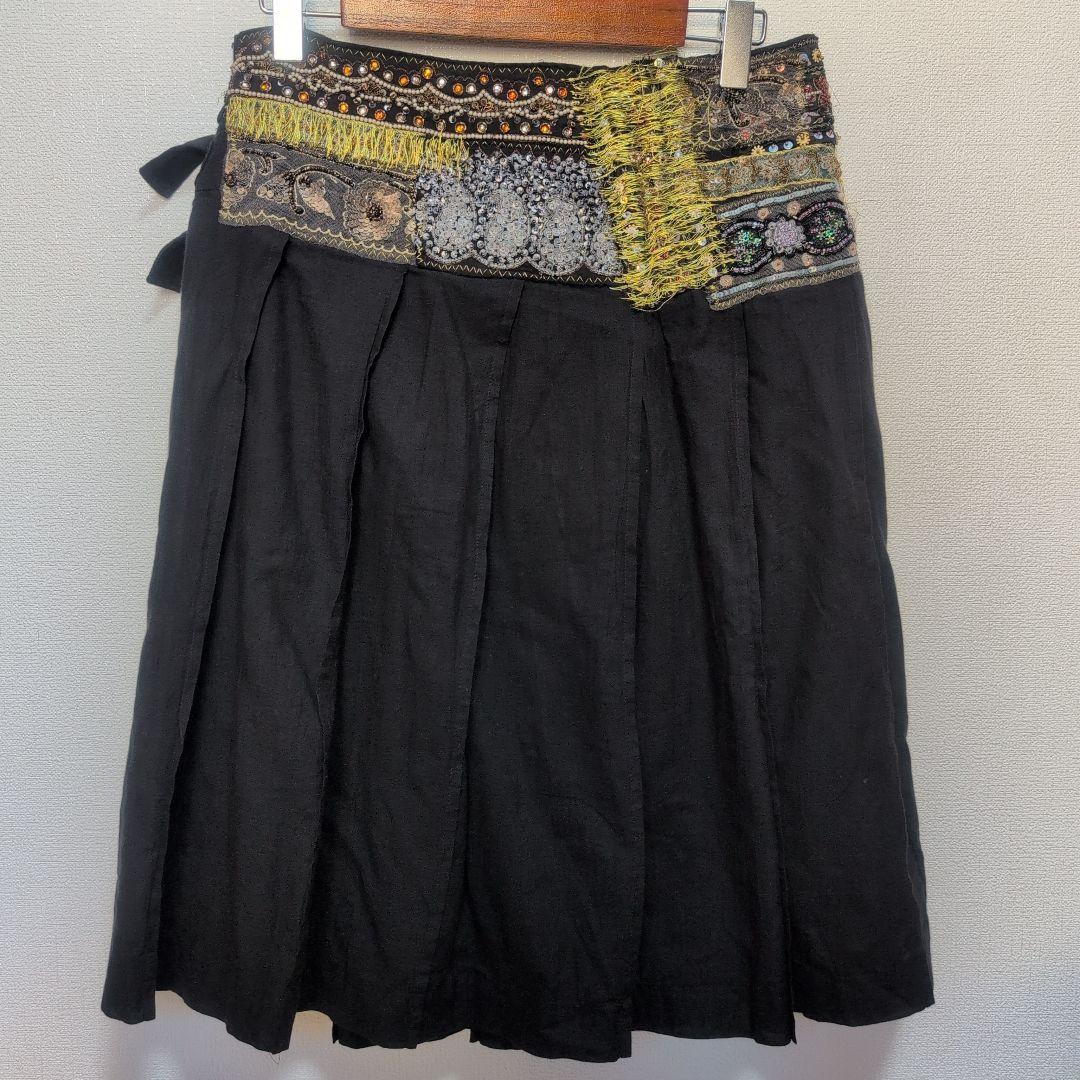 tricot COMME des GARCONS ビーズ刺繍スカート