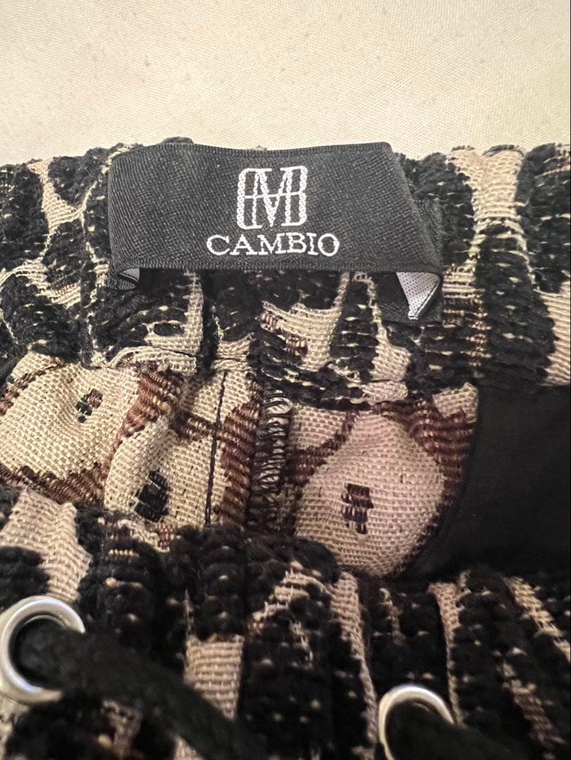 CAMBIO レオパード サルエルパンツ