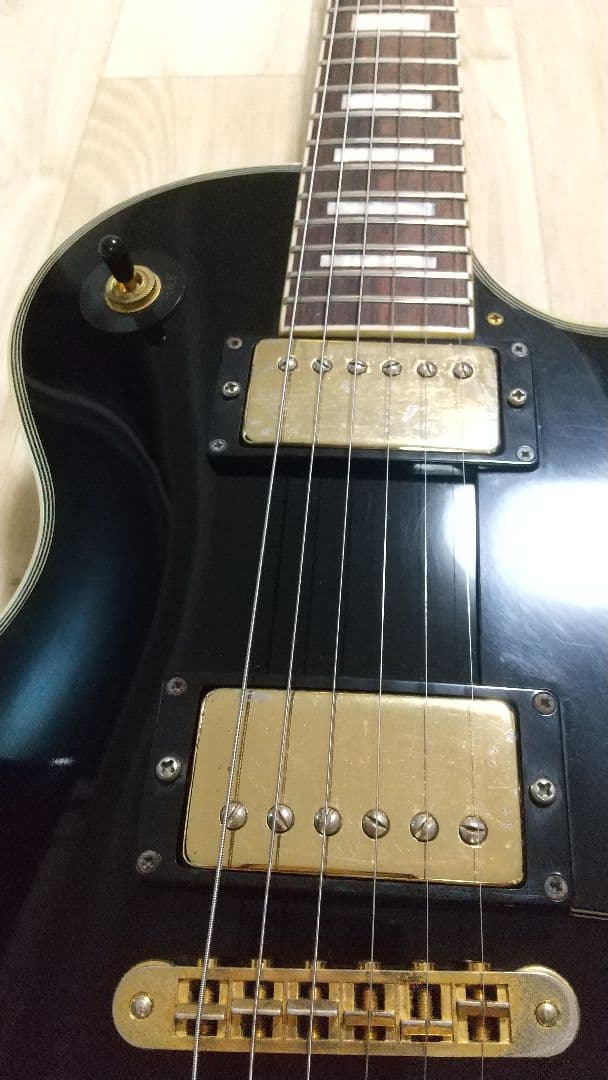 バーニー(フェルナンデス) レスポールカスタムタイプ エレキギター 黒