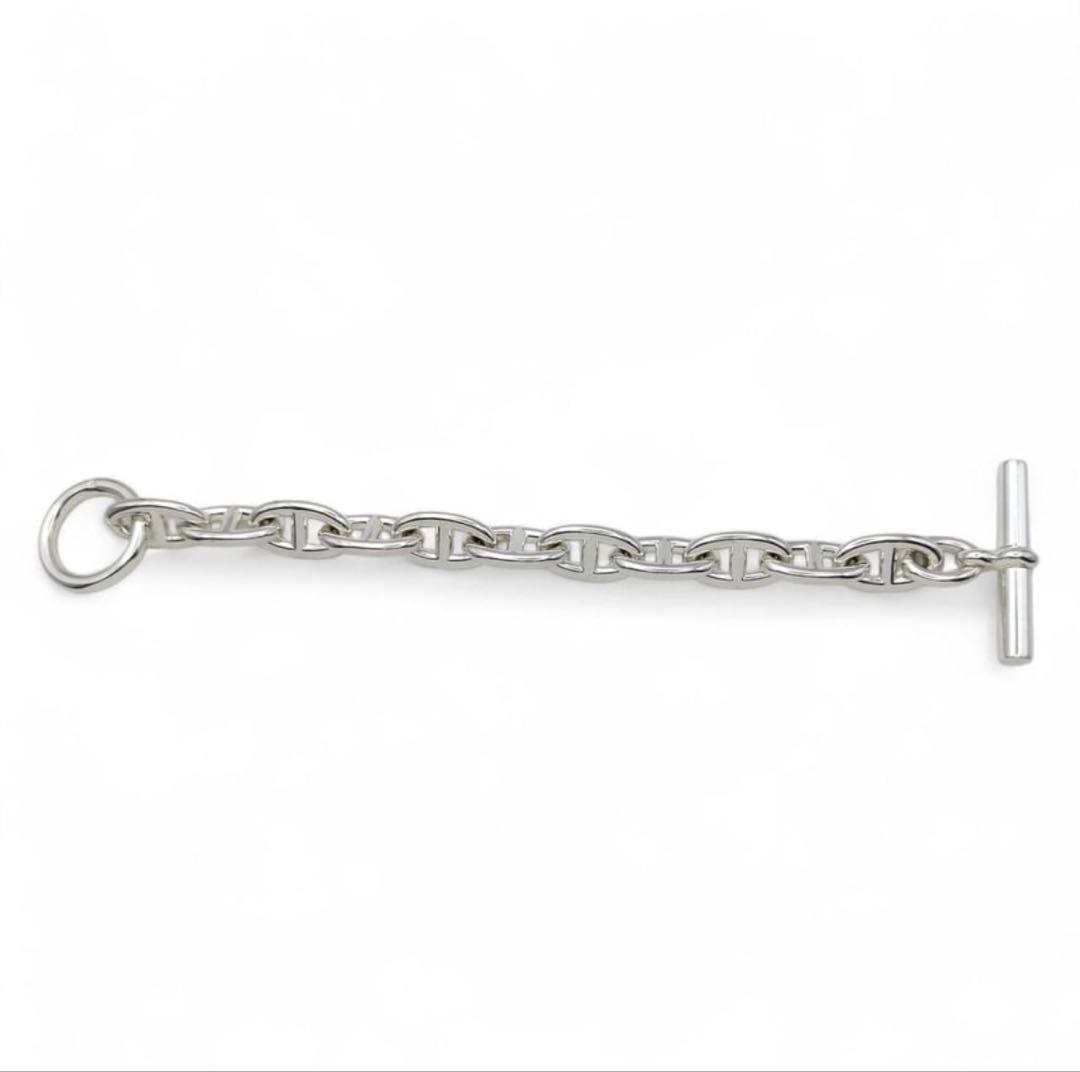 Hermès シルバーチェーンブレスレット GM11コマ 定価28万1000円