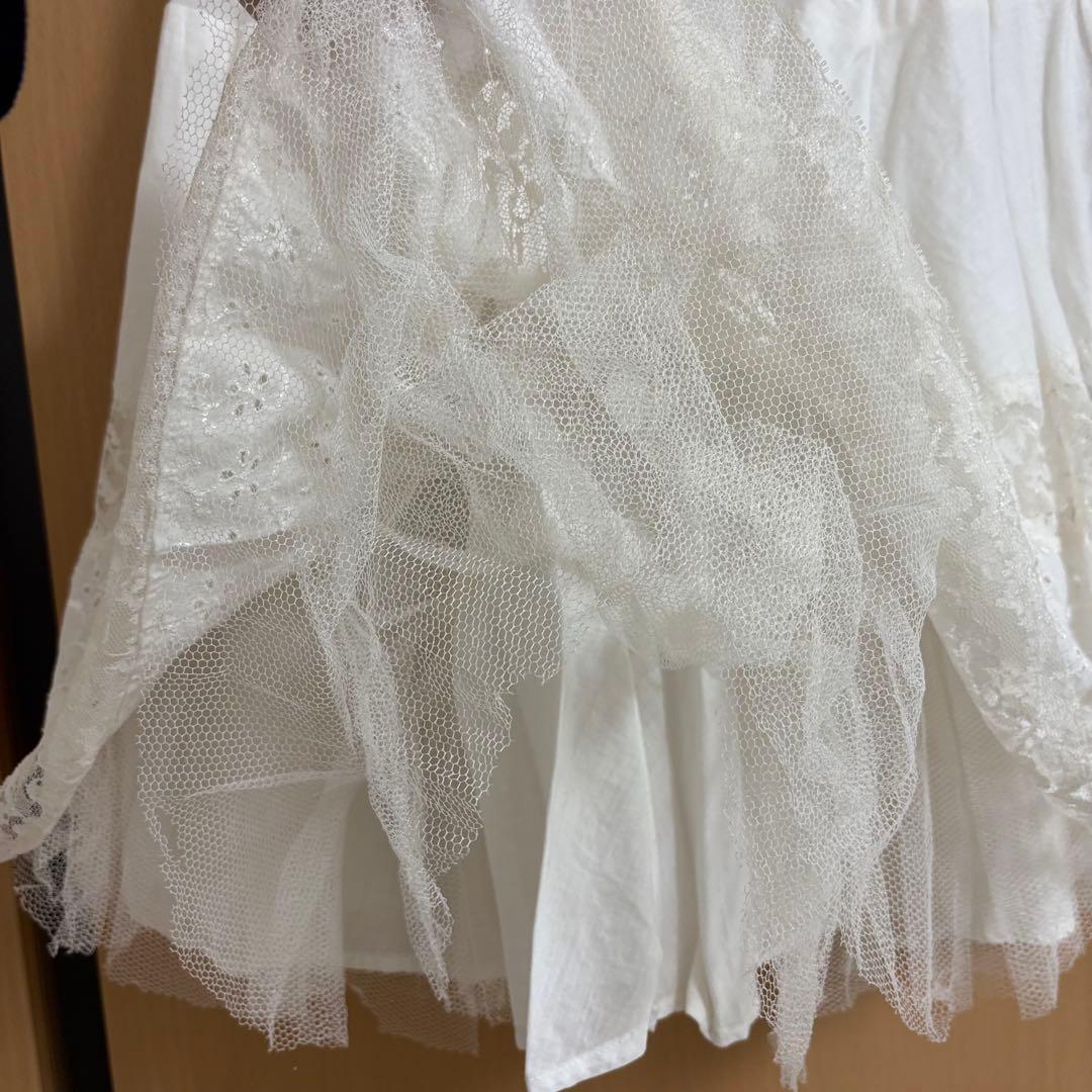 フランスアンティーク　レースペチスカート