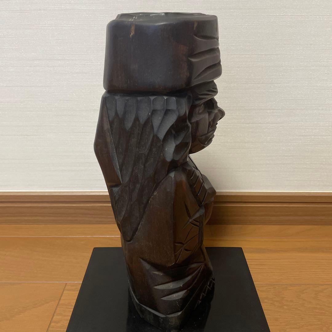 アイヌ木彫り 民芸品 1960年代 ヴィンテージ ニポポ人形 民芸品 置物 夫婦