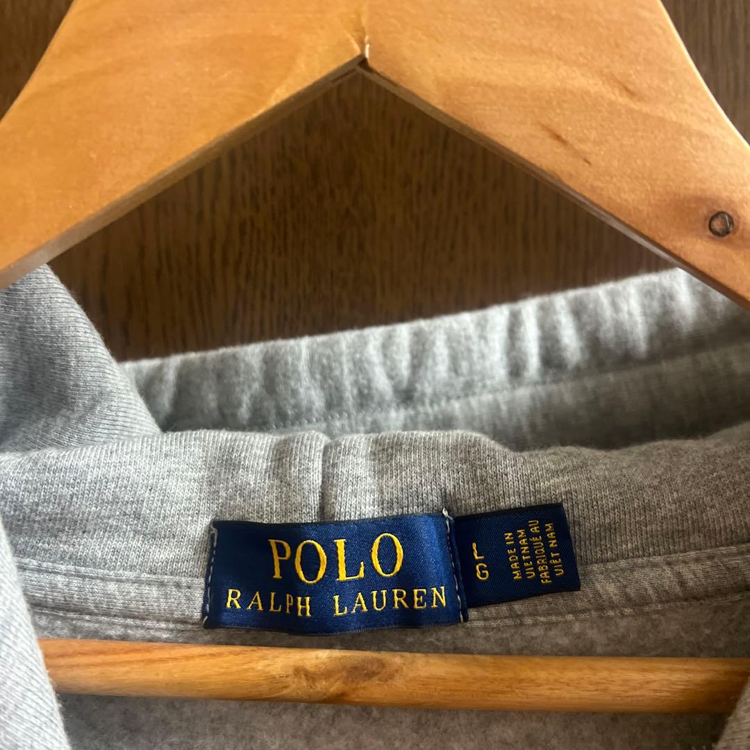 最終値下げ！Polo Ralph Lauren グレー パーカー ビックポニー