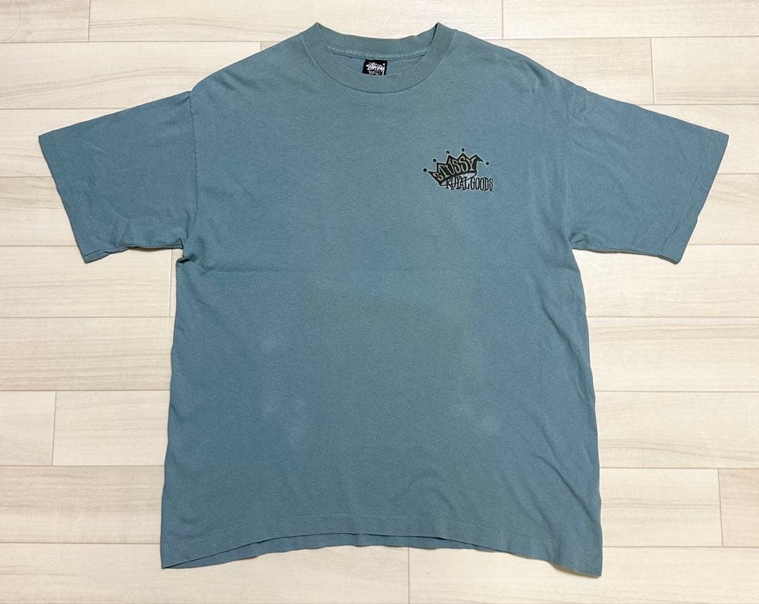 80s old stussy tシャツ 「 GOODS」 黒タグ