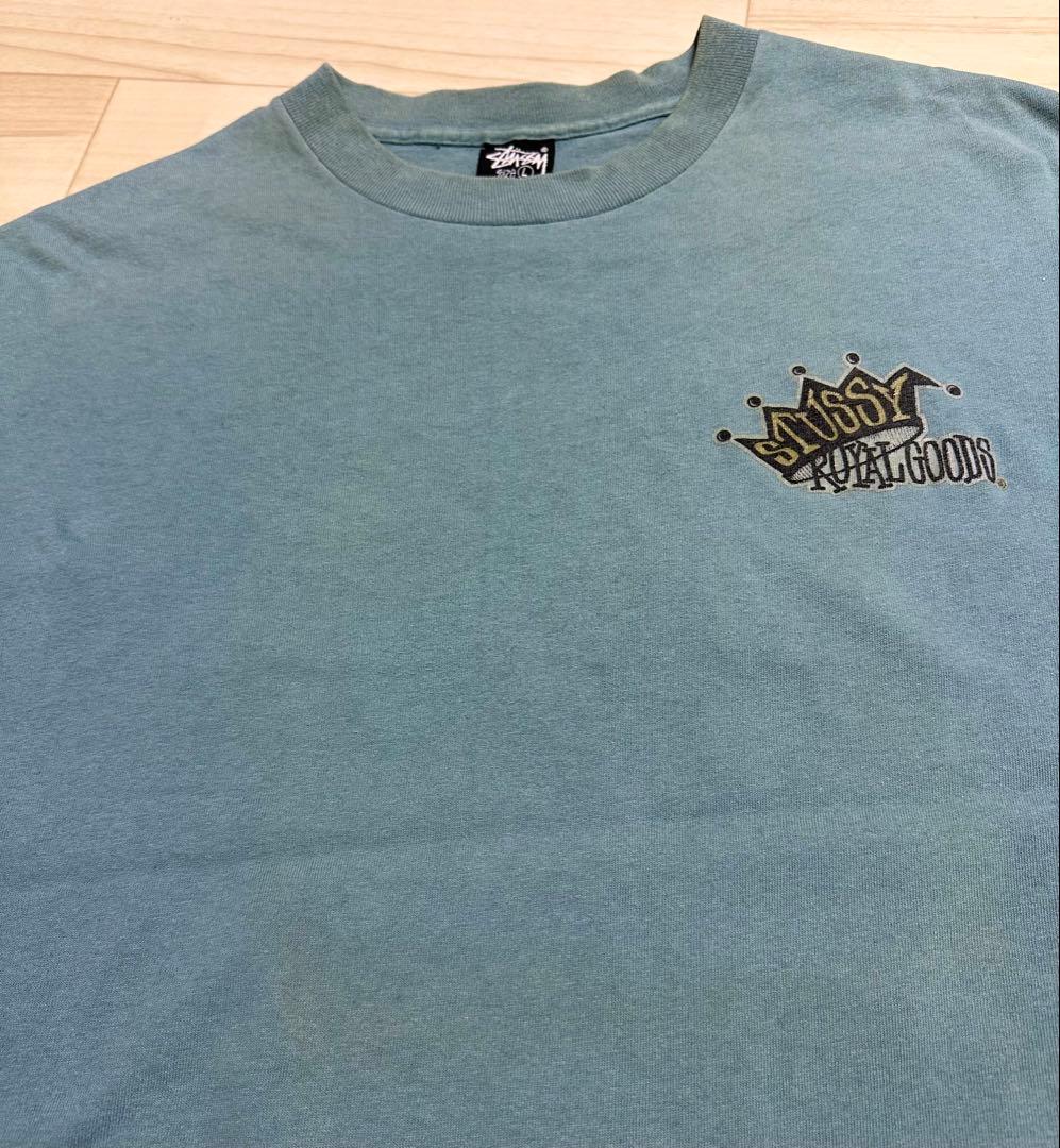 80s old stussy tシャツ 「 GOODS」 黒タグ