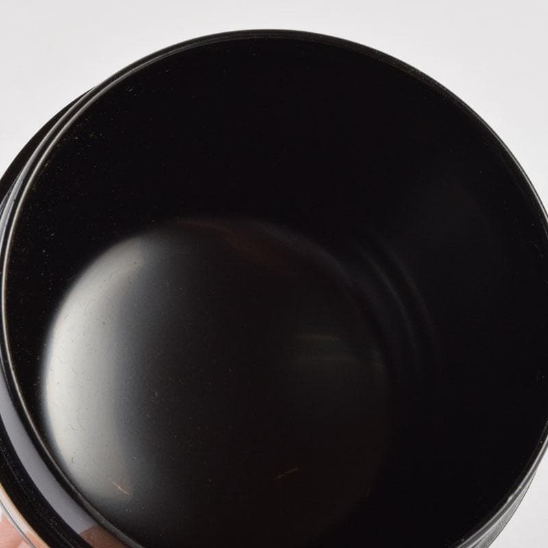 茶道具　中村湖彩作　唐物　独楽棗　共布共箱　V　9191