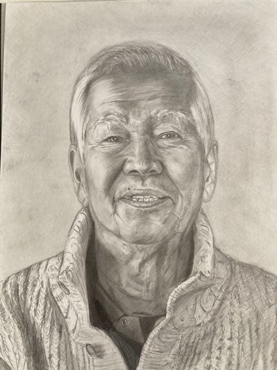 オリジナルの鉛筆画