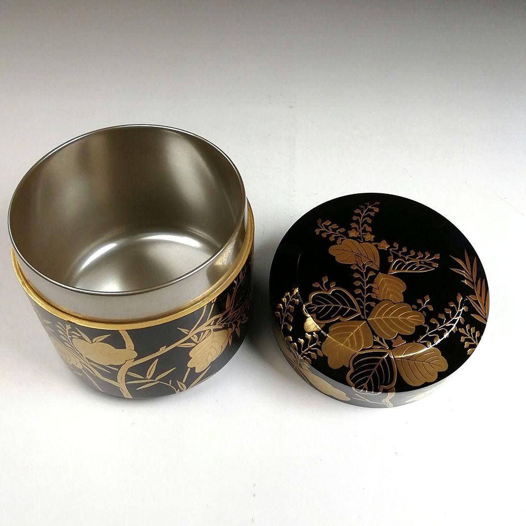 Ｔ９２８　棗　『桐竹蒔絵』『雪吹』『中村孝也 作』　共箱　茶道具