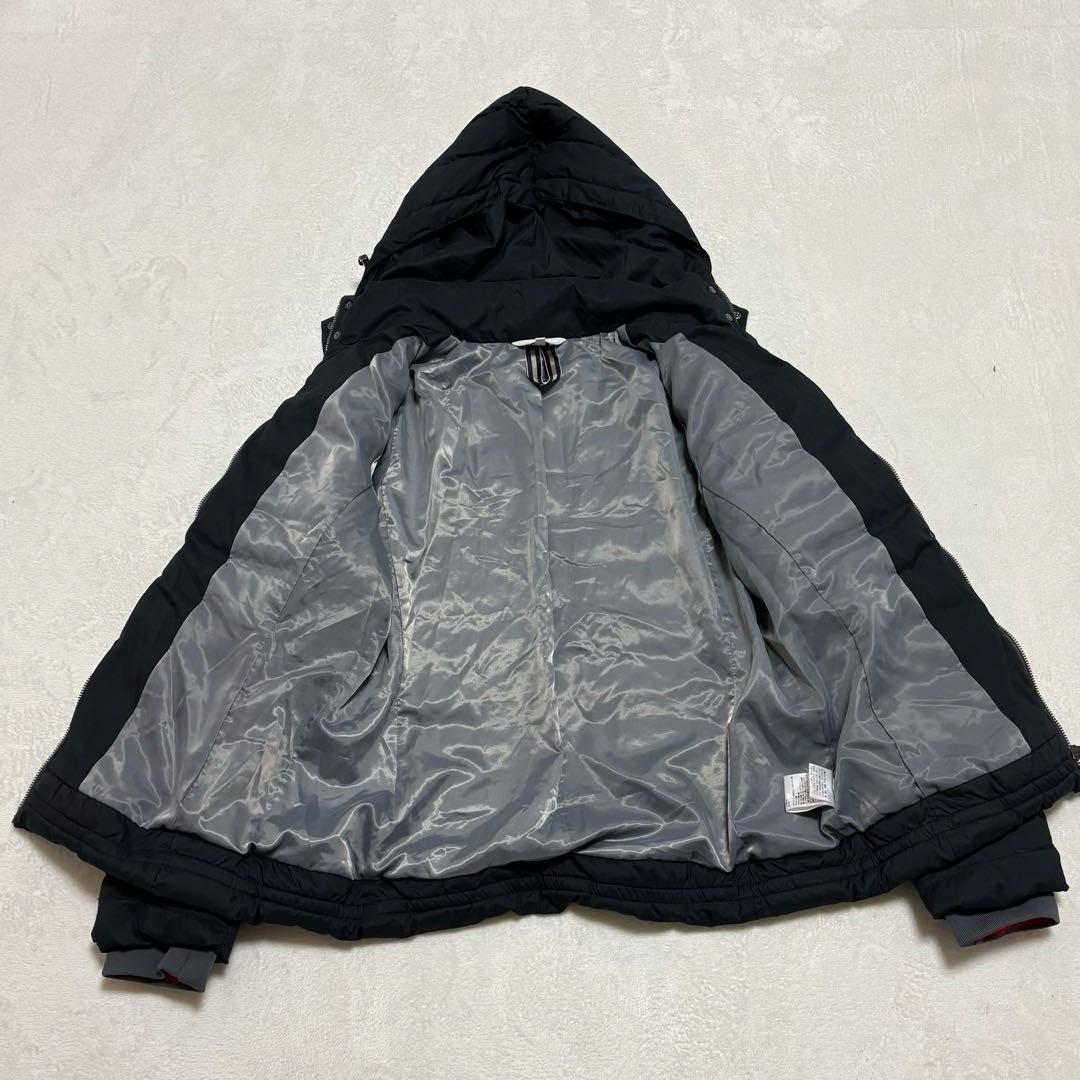 LANVIN SPORT 中綿入り フードジャケット レディース 42 ブラック