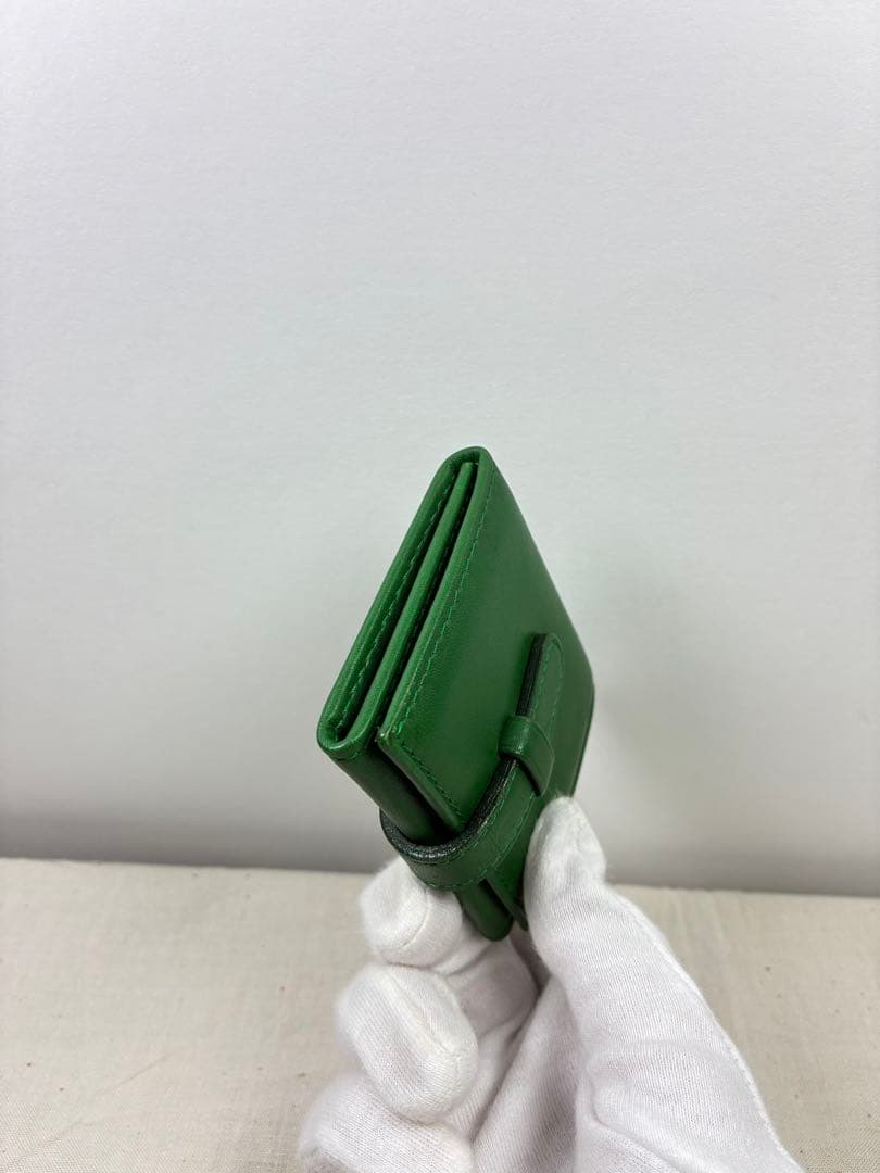 小物 Old coach green Three-sided photo case