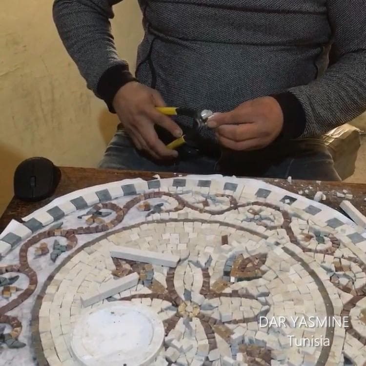 モザイクタイル　チュニジアの歴史を感じるモザイクアート オアシス14