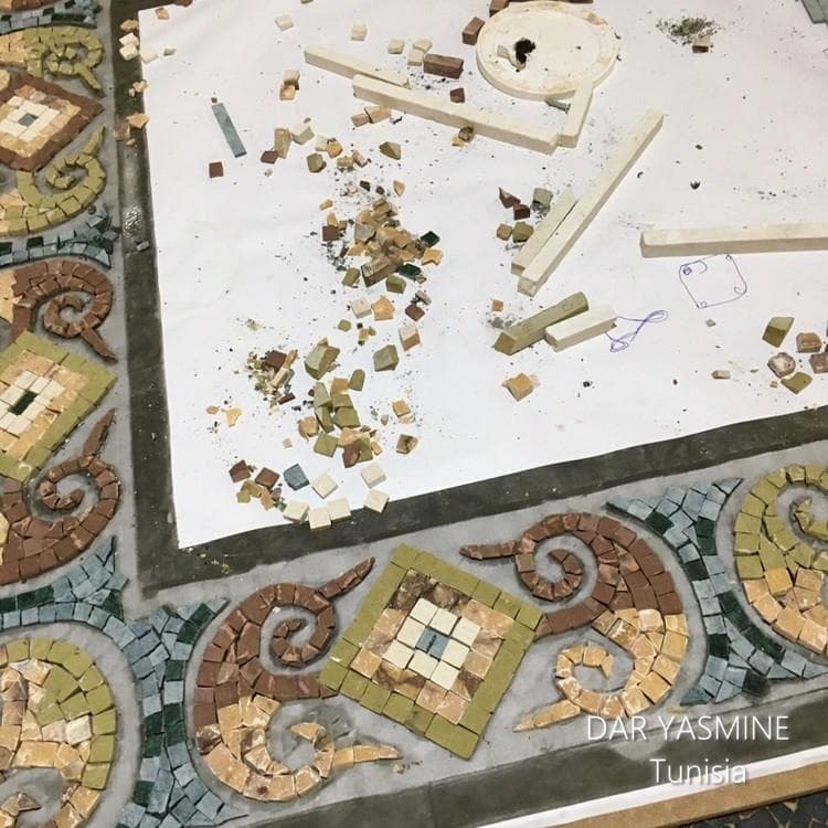 モザイクタイル　チュニジアの歴史を感じるモザイクアート オアシス14