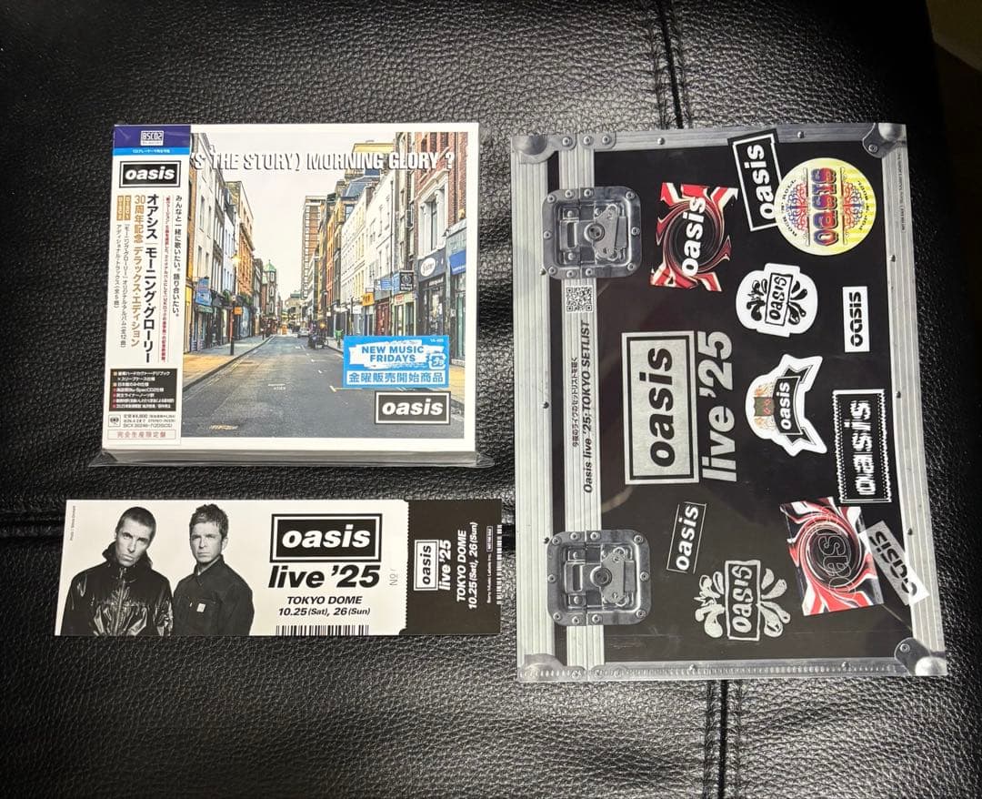 oasis 会場限定 メモリアルチケット クリアファイル CD 2025オアシス