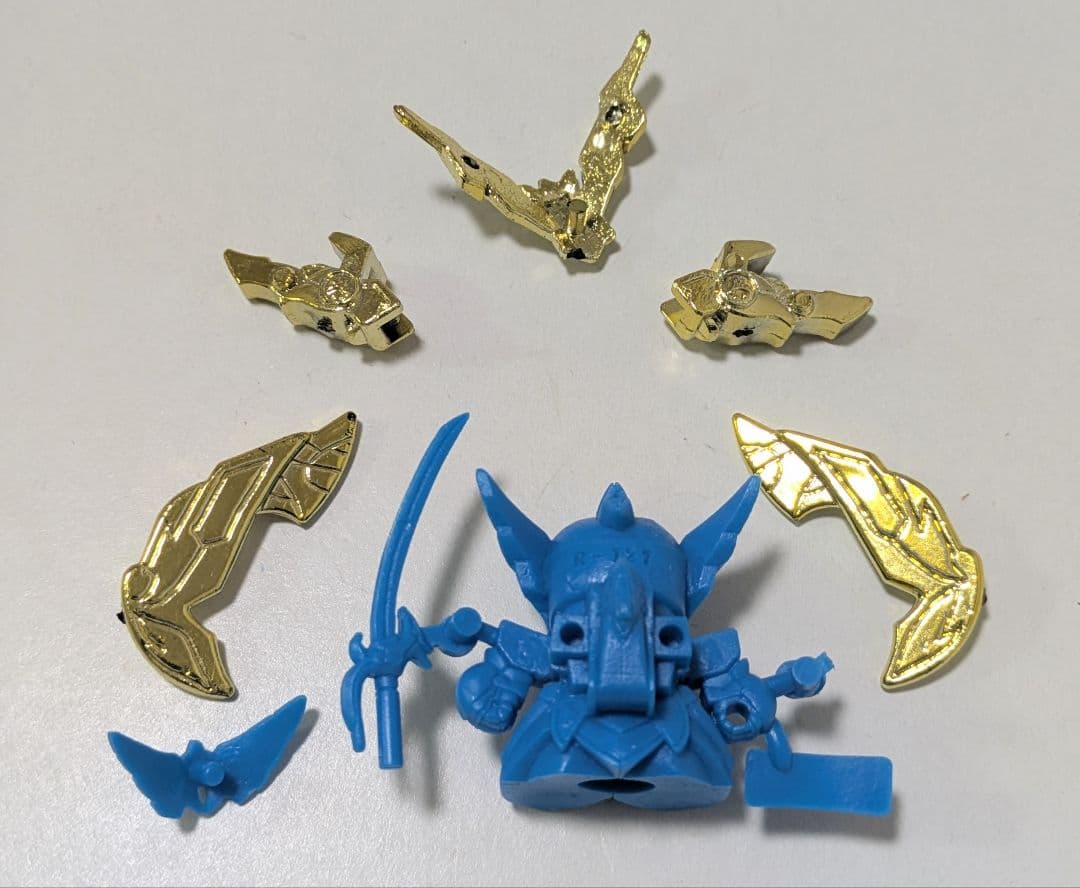 ガン消し SDガンダム　羽荒斗頑駄無　金メッキ
