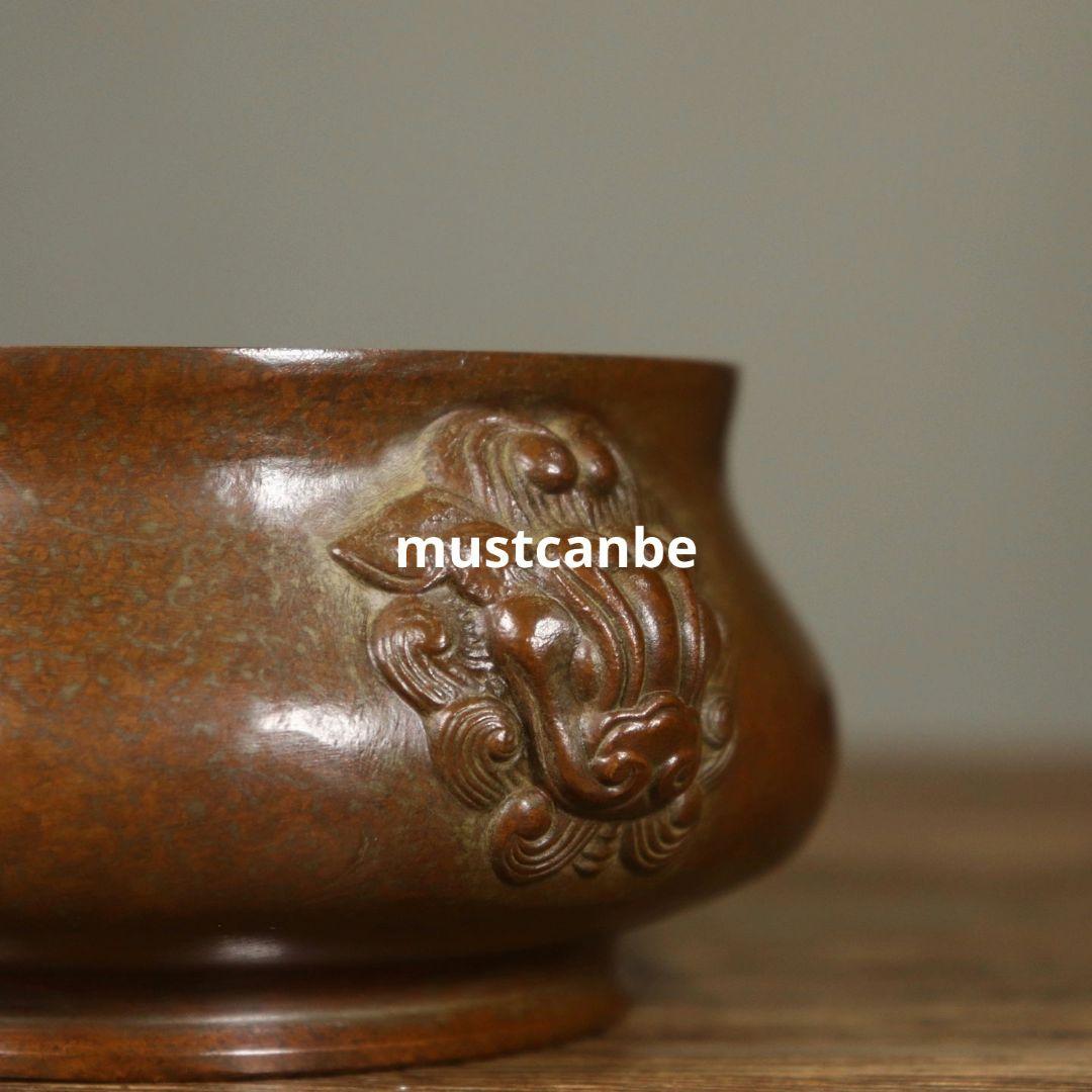 銅器 双師香炉 挿し香炉 香道具 茶道具 装飾品 工芸品 置物