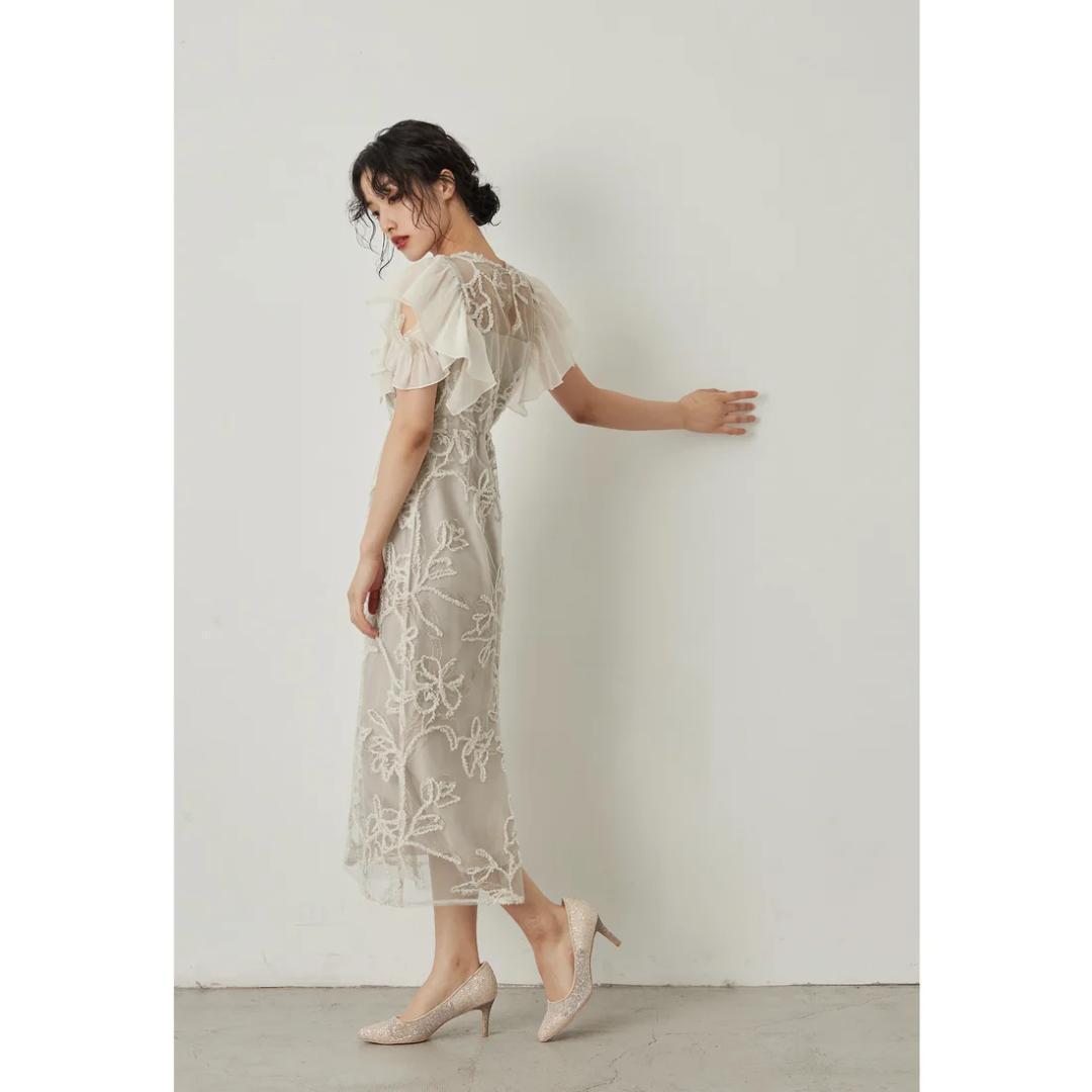 美品 niana ニアナ ワンピース ドレス S 結婚式 お呼ばれ オケージョン