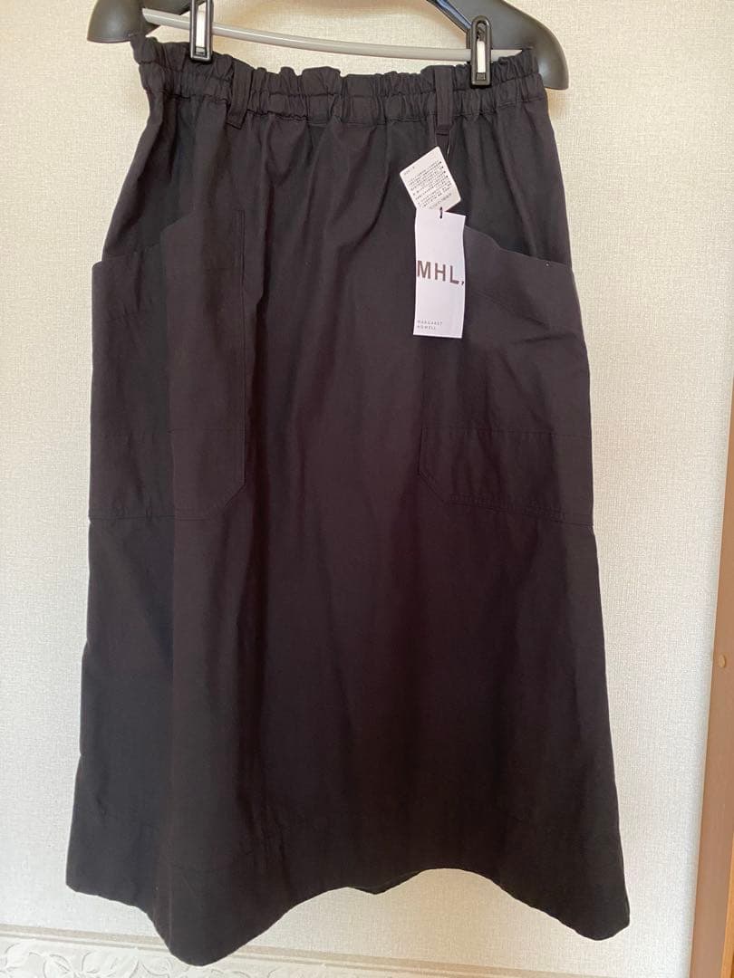 MHL.マーガレットハウエル　WASHED COTTON POPLIN スカート