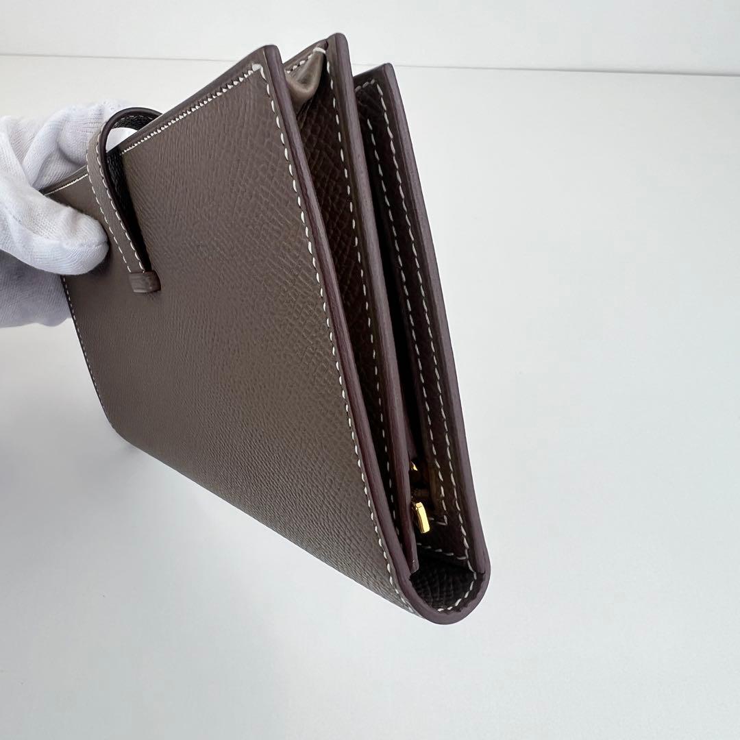 新品未使用　HERMES エルメス　べアンスフレ　エトープ　ゴールド金具　W刻