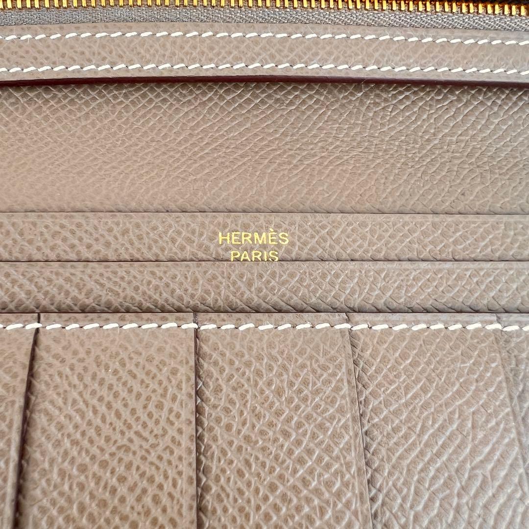 新品未使用　HERMES エルメス　べアンスフレ　エトープ　ゴールド金具　W刻