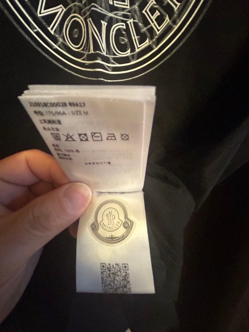 MONCLER 黒 Tシャツ M