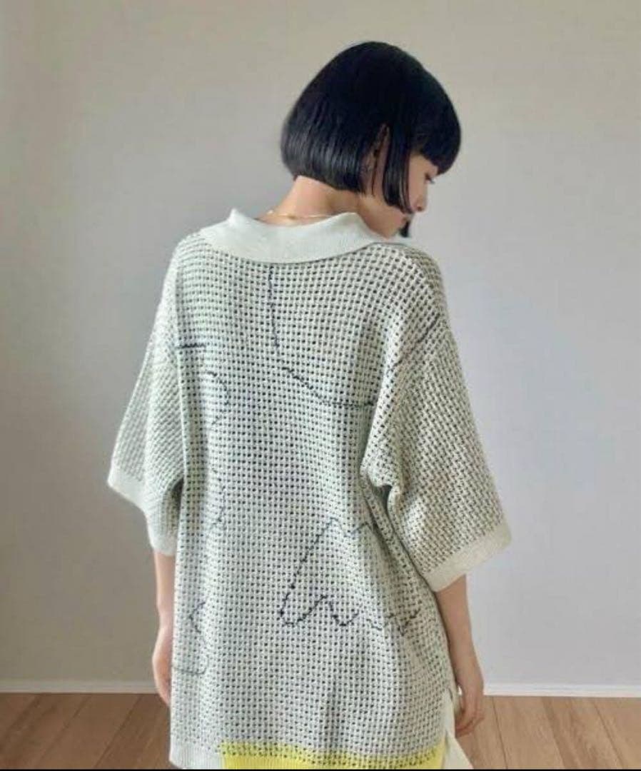 値下げ不可　pamm 後ろ姿の寛大なインテリアメッシュポロ