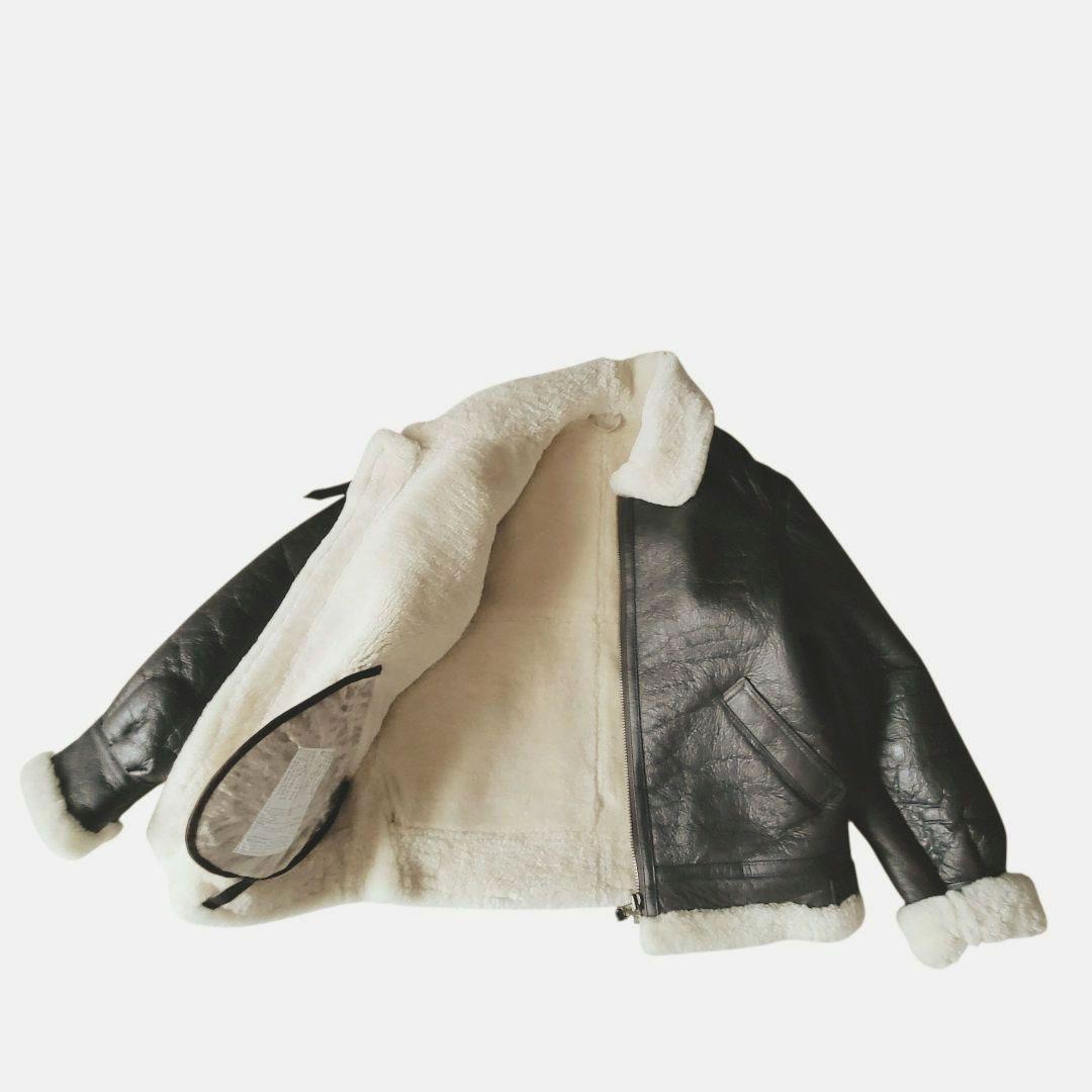 B-3　フライトジャケット　羊ムートン　 ダークブラウン　L　美品