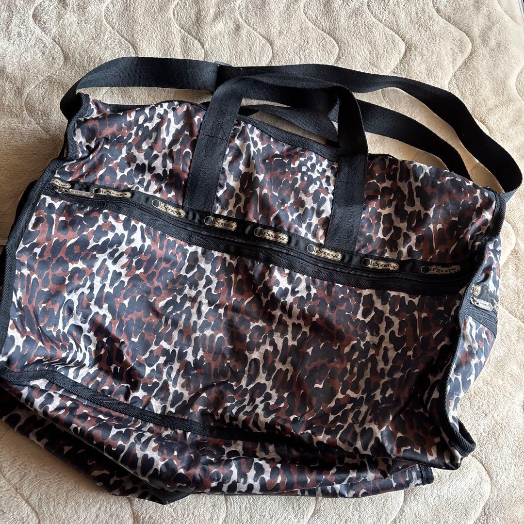 レスポートサック　レオパード柄 ボストンバッグ