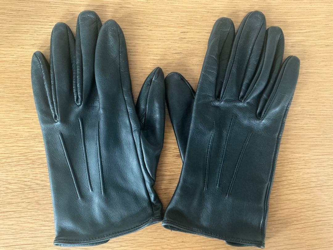 DENTS（デンツ）ヘアシープグローブ　スマホ対応　ブラック　サイズ7