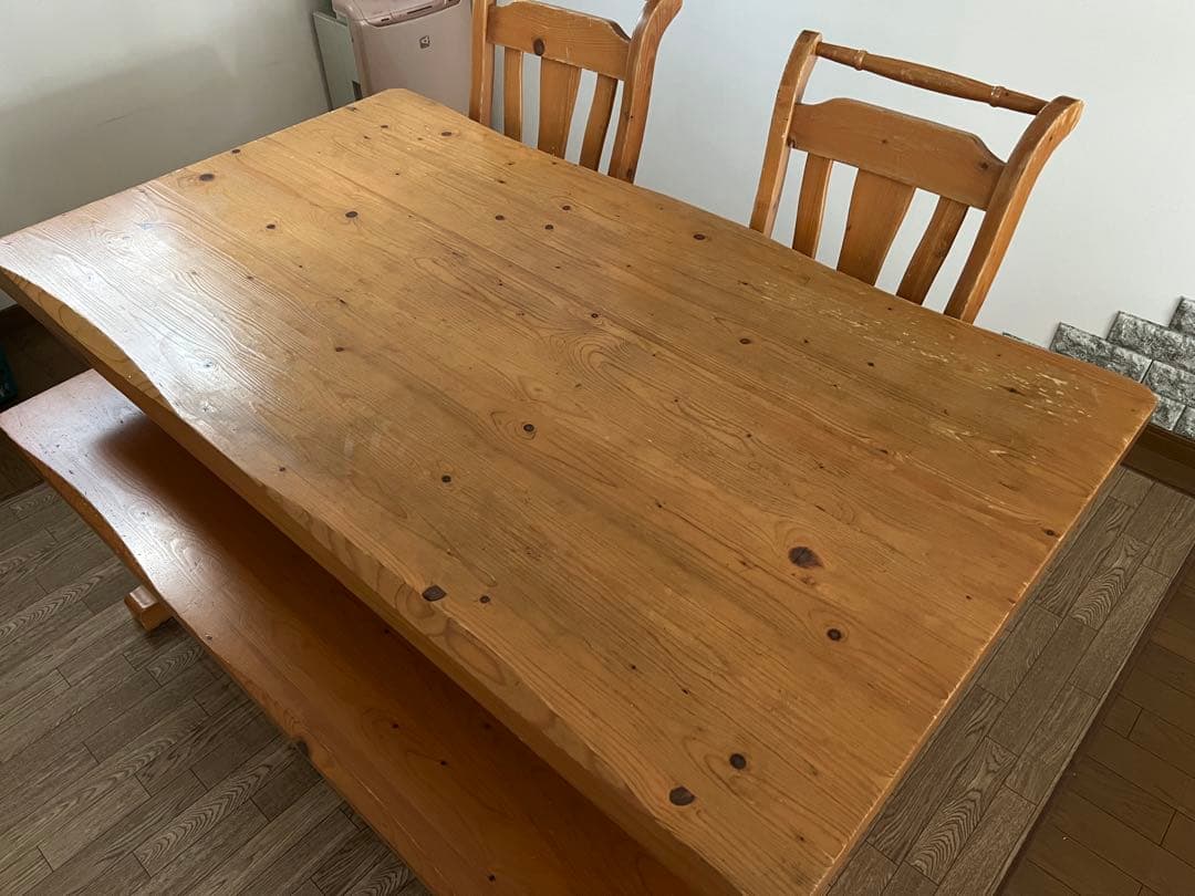 無垢材ダイニングテーブルのみ