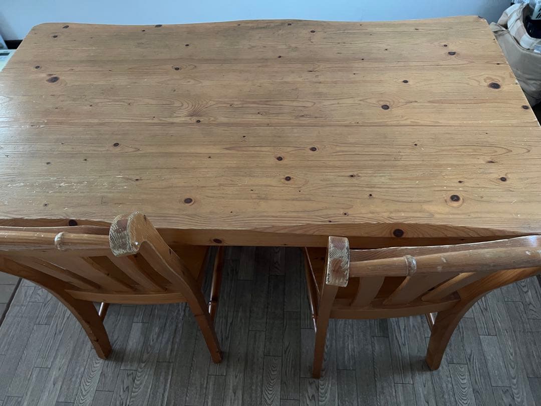 無垢材ダイニングテーブルのみ