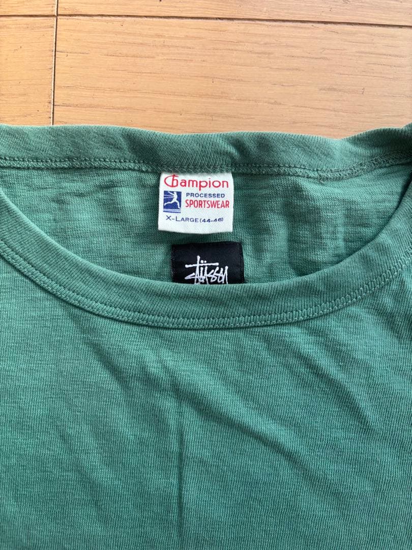 Stussy × Champion RochesterツイストガールT XL