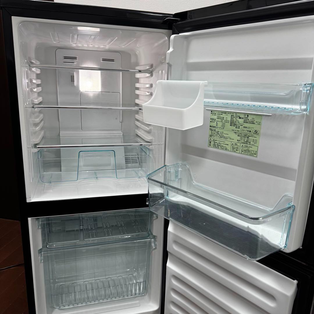 コンパクト2ドア冷蔵庫 黒