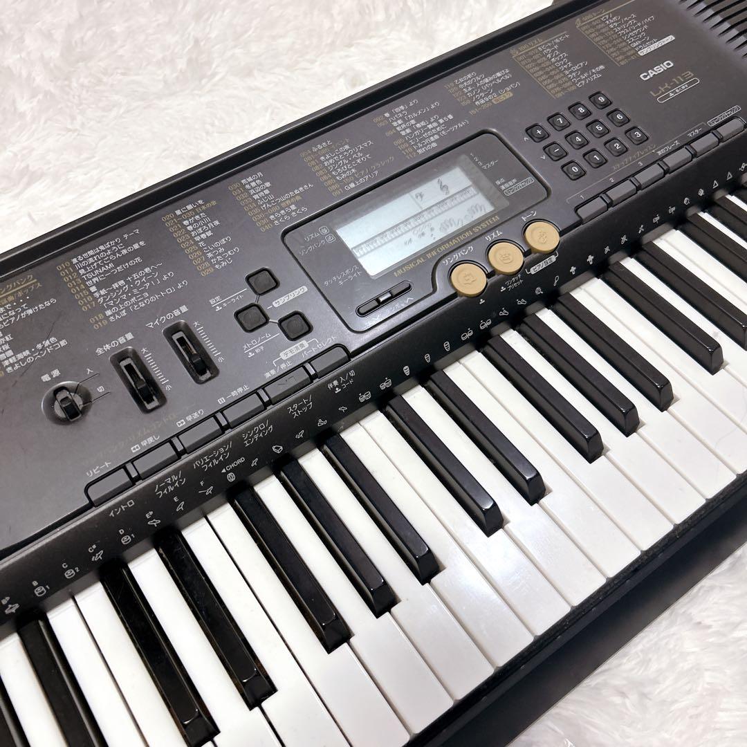 CASIO 61鍵盤 光ナビゲーションキーボード LK-113 電子ピアノ