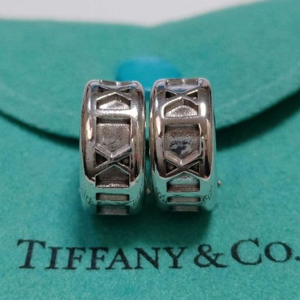 TIFFANY ティファニー アトラス フープ ピアス シルバー
