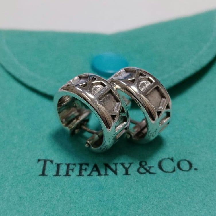 TIFFANY ティファニー アトラス フープ ピアス シルバー